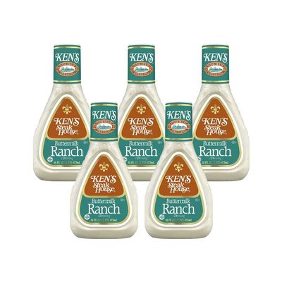 Ken's Steak House Buttermilk Ranch Dressing (16 Fl Oz (Pack of 5))