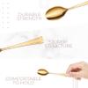 Exquisite Mini Spoons For Desserts - Bulk Pack Of 200 Gold Dessert  Disposable 4.5 Inch Plastic Appetizer Real Flatware Look Miniature Bpa Free Food Safe view 4