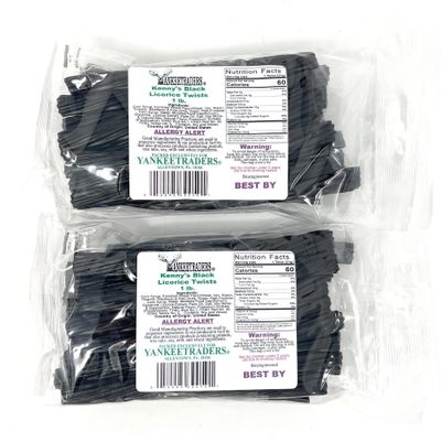 Black Licorice Twists, 2 Pounds