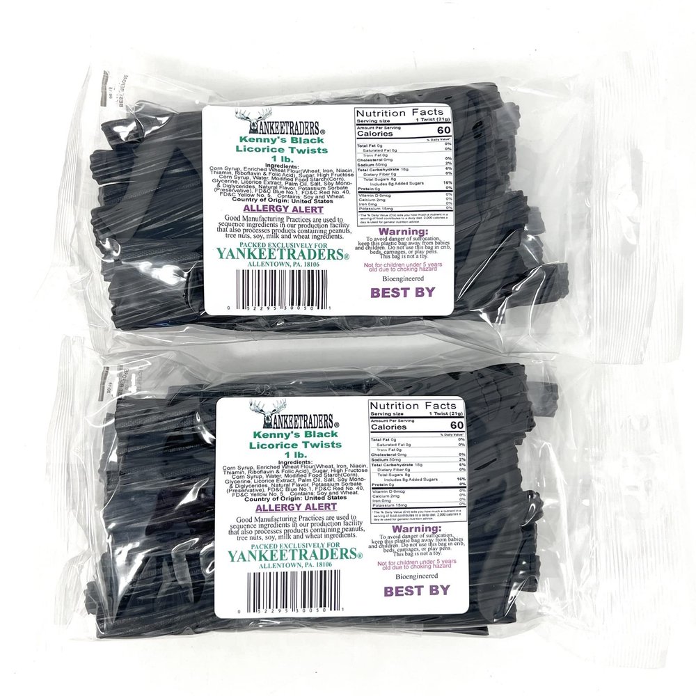 Black Licorice Twists, 2 Pounds