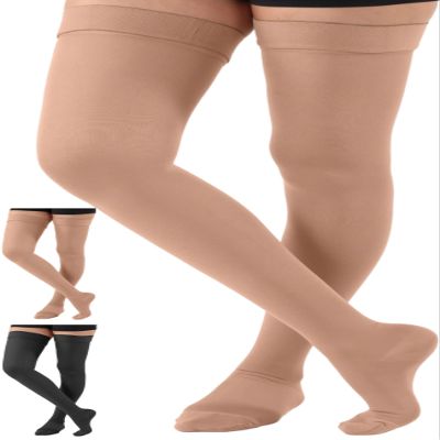 ABSOLUTE SUPPORT Thigh High Compression Socks Women and Men, 20-30mmHg, A203SW