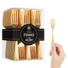 Exquisite Mini Disposable Gold Forks For Desserts - Bulk Pack Of 500 Dessert Forks  Size: 4 Inch - Color: Gold - Real Flatware Look - BPA Free - Food Safe view 1