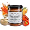 Brimstone Rimjob - Roasted Red Pepper & Tahini Hot Sauce by Harmacy Hot Sauce Co, 9oz, Award-Winning Small-Batch Artisan Spicy Sauce  Vegan, Gluten-Free, Bold Mediterranean Flavor & Heat view 1