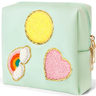 airogym Period Bag for Women, Sanitary Napkin Storage Bag, PU Leather Sanitary Pad Bags for Panty Liners, Tampons, Menstrual Cup Pouches, Sanitary Pads Organizer with Zipper