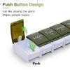 2 Week Pill Box, MOLN HYMY 7 Day Pill Organizer 2 Times a Day, Weekly Pill Container to Hold Medication, Vitamins Fish Oils (Green) view 2