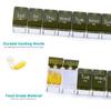 2 Week Pill Box, MOLN HYMY 7 Day Pill Organizer 2 Times a Day, Weekly Pill Container to Hold Medication, Vitamins Fish Oils (Green) view 4