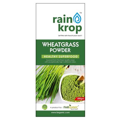 BETT FARGANIC Rainkrop Organic Wheatgrass Powder (200gram).