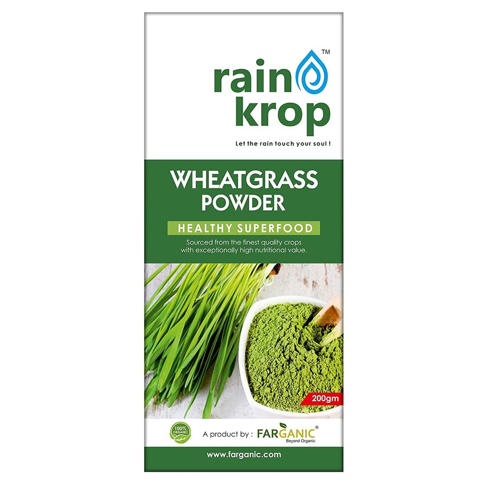 BETT FARGANIC Rainkrop Organic Wheatgrass Powder (200gram).