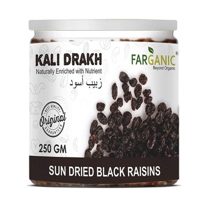 BETT FARGANIC Black Raisins/Kaali Drakh Daakh Naturally Sun dried Kismish Munakka