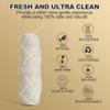 Gaia Guy Natural Unflavored Silk Dental Floss with Floss Refill & Reusable Bamboo Holder | 2 x 33yds Compostable Pure Silk Waxed with Candelilla Wax | Plastic-Free Packaging view 3