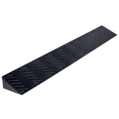 Indoor Wheelchair Ramps, Threshold Ramps High Household Non-slip Steps Ramps Doorway 1 to 6.5 cm Rise Channel for Sweeping Robot, Bicycles, Scooters, Luggage, Electric Vehicles,Black,100x13x6.5cm