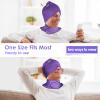 ComfiTECH Cold Cap and Neck Ice Pack Wrap Gel Combo, Care Package for Head and Cervical, Purple view 4
