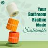 Eco Soul Premium Bamboo Toilet Paper 3 Ply | 12 Mega Rolls | 300 Sheets Each | FSC Certified Hypoallergenic, Textured & Skin-Friendly Septic-Safe Soft Bathroom Tissue Eco-Friendly Chemical & Dye Free view 2