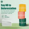 Eco Soul Premium Bamboo Toilet Paper 3 Ply | 12 Mega Rolls | 300 Sheets Each | FSC Certified Hypoallergenic, Textured & Skin-Friendly Septic-Safe Soft Bathroom Tissue Eco-Friendly Chemical & Dye Free view 3