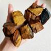 1 lb Rough Crystals Bulk Raw Tiger Eye Healing Stones for Tumbling, Wire Wrapping, Wicca Reiki,Meditation view 1