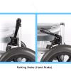 BLOHDI Toilet Chair, Height Adjustable Commode Toilet Chair with Armrest Backrest Wheelchair Shower Transport Chair Bathroom Bath Stool, for Adults Handicap Elderly view 3
