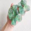 1 lb Rough Crystals Bulk Raw Green Fluorite Healing Stones for Tumbling, Wire Wrapping, Wicca Reiki,Meditation and Home Decor view 1