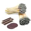 4" Gray Matches (100 Count, with Striking Stickers Included) | Decorative Unique & Fun for Your Home, Gifts, Accessories & Events | Premium Long Wood Safety Matches by Thankful Greetings view 1