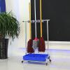 Broom and Mop Holder Put Wet Mops,Cleaning Supplies Organizer,Movable Floor Standing Cleaning Tool Rack,Garden Tool Rack,for Schools Hospitals Factories Hotels Restaurant view 3