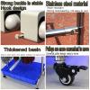 Broom and Mop Holder Put Wet Mops,Cleaning Supplies Organizer,Movable Floor Standing Cleaning Tool Rack,Garden Tool Rack,for Schools Hospitals Factories Hotels Restaurant view 4
