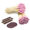 4" Light Pink Matches (100 Count, with Striking Stickers Included) | Decorative Unique & Fun for Your Home, Gifts, Accessories & Events | Premium Long Wood Safety Matches by Thankful Greetings view 1