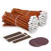 4" Carrot Cake Matches (100 Count, with Striking Stickers Included) | Decorative Unique & Fun for Your Home, Gifts, Accessories & Events | Premium Long Wood Safety Matches by Thankful Greetings view 1