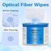 100 Pcs Optical Fiber Wipes,Clean Wipes for Fiber Optics,Dust and lint wipe cloth Optical Fiber End Cleaning Paper for industrial instrument,electrical equipment view 2