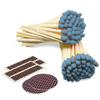 4" Steel Blue Matches (100 Count, with Striking Stickers Included) | Decorative Unique & Fun for Your Home, Gifts, Accessories & Events | Premium Long Wood Safety Matches by Thankful Greetings view 1