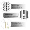 2 Pcs Threaded Tip Replacement,Ultra Threaded Tip Repair Kit Metal Threaded Handle Tips for 1" Wood or Metal Poles Handle Replacement Extension Pole Adapter for Mop,Broom,Household Cleaning Tools view 3