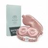 MATASSE 100% Mulberry Silk Sleep Mask 22 Momme Grade 6A - 3D Contoured Eye Mask for Sleeping, 14mm Deep Eye Cups, Total Blackout Blindfold for Women Men, Adjustable Strap, Side Sleeper (Pink) view 1
