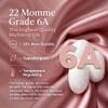 MATASSE 100% Mulberry Silk Sleep Mask 22 Momme Grade 6A - 3D Contoured Eye Mask for Sleeping, 14mm Deep Eye Cups, Total Blackout Blindfold for Women Men, Adjustable Strap, Side Sleeper (Pink) view 3