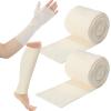 Nuanchu 2 Pack Cotton Stockinette Tubular Elastic Wrap Bandages Cast Stockinette Roll for Arm Leg (2 Inches X 16.4 ft) view 1