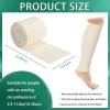 Nuanchu 2 Pack Cotton Stockinette Tubular Elastic Wrap Bandages Cast Stockinette Roll for Arm Leg (2 Inches X 16.4 ft) view 2