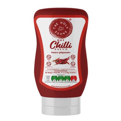 Sizzlin' Hot Chili Sauce - Extra Spicy Kick! 275ml - Perfect for Wings, Tacos, Pizza & More
