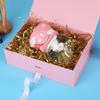 GoooodGift Pink Gift Box 10x7.3x3.5 Inches, Decorative Box with Ribbon, Empty Gift Box with Lid Magnetic Closure, Groomsman Box, Rectangle Collapsible Gift Boxes for Shirt (Pink) view 4