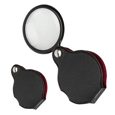 Yiasangly 2pcs 10x Small Pocket Magnify Glass, Foldable Multifunctional Mini Magnifying Glass with 360 Rotating Protective Sheath for Reading, Books, Jewelry, Coins, Science, Hobbies(1.96 inch)