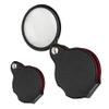 Yiasangly 2pcs 10x Small Pocket Magnify Glass, Foldable Multifunctional Mini Magnifying Glass with 360 Rotating Protective Sheath for Reading, Books, Jewelry, Coins, Science, Hobbies(1.96 inch) view 1
