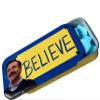 Ted Lasso Believe In Believe Blue Raspberry Flavored Candy - (1) Collectible Slide off top Tin filled with candies featuring Ted Lasso view 2