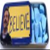 Ted Lasso Believe In Believe Blue Raspberry Flavored Candy - (1) Collectible Slide off top Tin filled with candies featuring Ted Lasso view 3