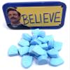 Ted Lasso Believe In Believe Blue Raspberry Flavored Candy - (1) Collectible Slide off top Tin filled with candies featuring Ted Lasso view 4