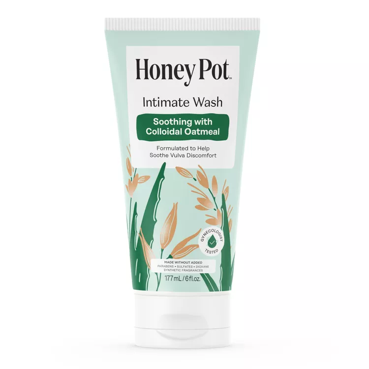 The Honey Pot Company - Anti-Itch Soothing Colloidal Oatmeal Wash - Plant Derived Feminine Care - Ultra Mild Solution to Relieve Itching and Discomfort - 6 fl. oz.