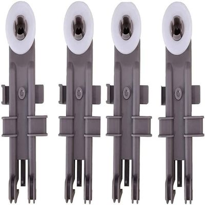 4 PC Dishwasher Upper Dishrack Wheel Replaces For KitchenAid KUDI021RBL0 KUDC01TMBL0 KUDC01TMBL1 KUDC01TMBL6 KUDC01TMWH1 KUDC01TMWH6 KUDC01TMWHO KUDC02IRBL0 KUDC02IRBL1 KUDC02IRBL3 KUDC02IRBL2