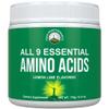 All 9 Essential Amino Acids Powder. Pre + During + Post Workout with EAAs + BCAAs for Energy, Muscle Growth, and Recovery. Non-GMO BCAA and EAA Powders for Men + Women. 3rd Party Tested. Lemon Lime view 1