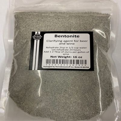 Tapcraft - 1LB Bentonite for Wine Making - Clarifying Agent for Home Wine Making - Make Your Own Wine at Home