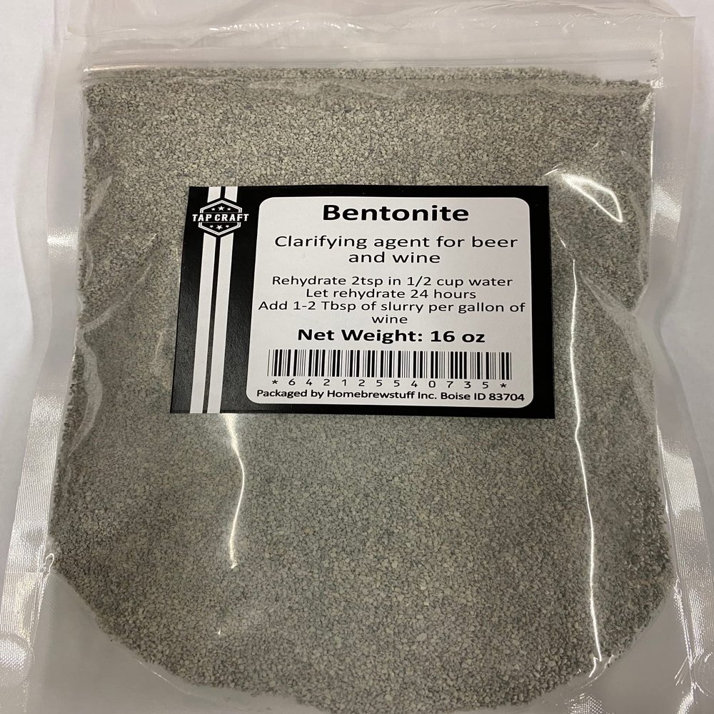 Tapcraft - 1LB Bentonite for Wine Making - Clarifying Agent for Home Wine Making - Make Your Own Wine at Home
