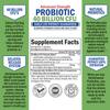 40 Billion CFU Daily Probiotic Supplement (1 Month Supply) Plus Turmeric Curcumin with Black Pepper Extract 1500mg Complex (1 Month Supply) view 3