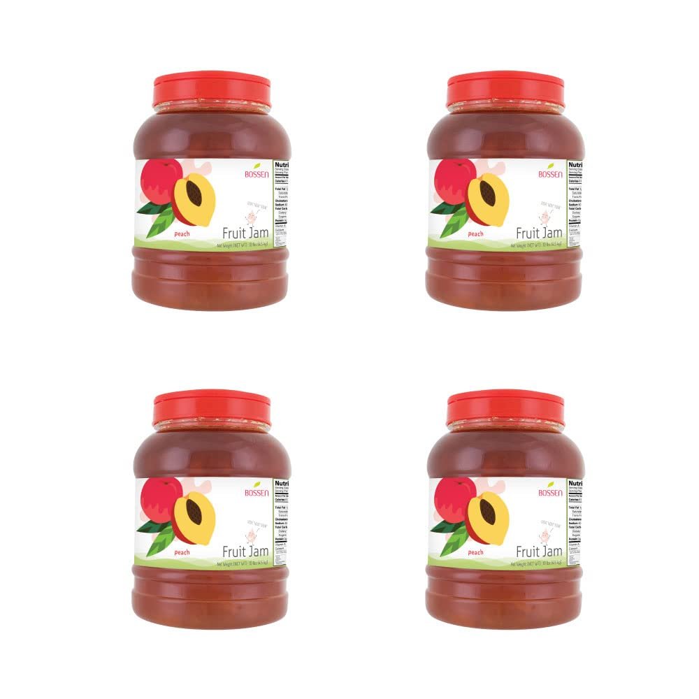 Bossen Fruit Jam/Smoothie Paste (Case (4 bottles), Peach)