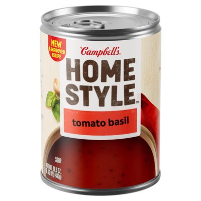 Campbells Homestyle Tomato Basil Soup, 16.3 oz Can