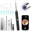 High-Definition Ear Wax Removal, Wireless Ear Cleaner, Safe and Gentle Ear Wax Removal Kit, Rechargeable Ear Cleaner with Camera and Light, Ear Cleaning Kit for Android and iOS (Black) view 1