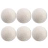 2/4/6pcs Reusable Wool Dryer Balls,Cute Pattern Laundry Washing Fleece Dry Kit Ball for Washing Machine Accessories(6 pcs-no Pattern) view 1